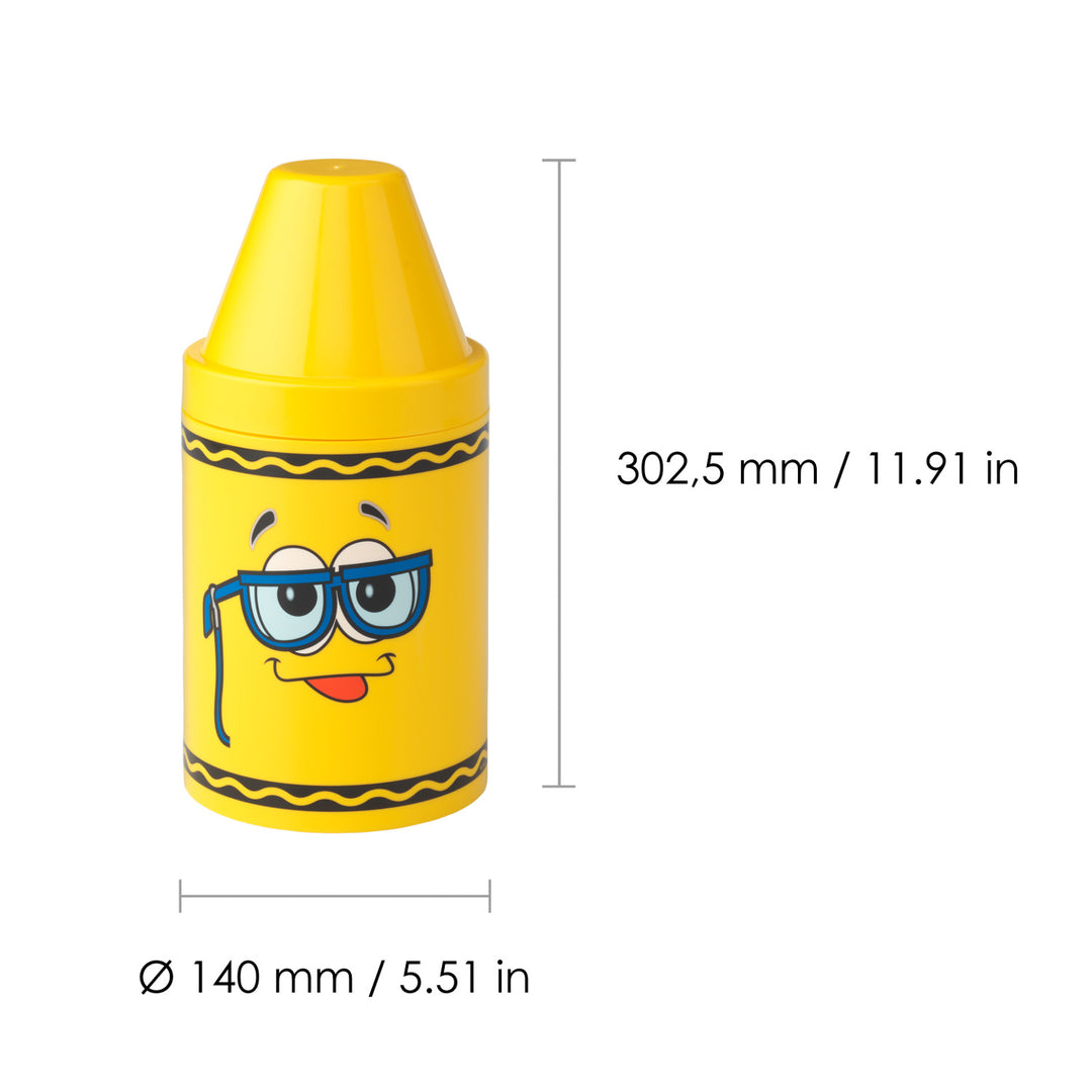 Crayola 74050802 Crayola Tip Aufbewahrungsbehälter Crayon Pencil Pen Kinderzimmer Spielzeug Organisieren - Gelb