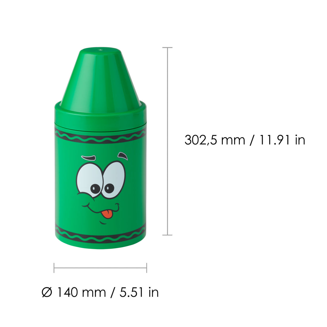 Crayola 74050803 Crayola Tip Aufbewahrungsbehälter Crayon Pencil Pen Kinderzimmer Spielzeug Organisieren - Grün