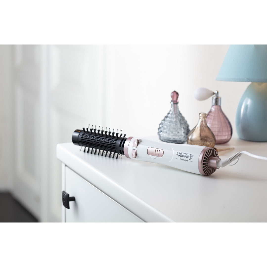 Camry CR 2021 Rotations-Lockenstab mit austauschbaren Bürsten mit Nylonborsten