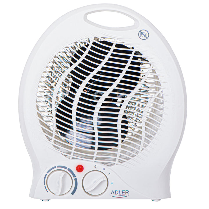 Adler Heizlüfter, Thermostat, Ventilatorfunktion, 2000W, weiß, AD 7728
