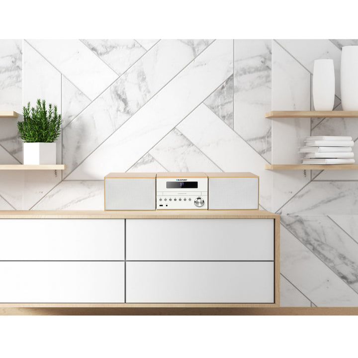 Mikro-HiFi System  Stereoanlage mit Bluetooth und Fernbedienung Kompaktanlage FM-Radio 2x50W AUX LED Display CD-Player CD/-R/-RW/MP3/WMA