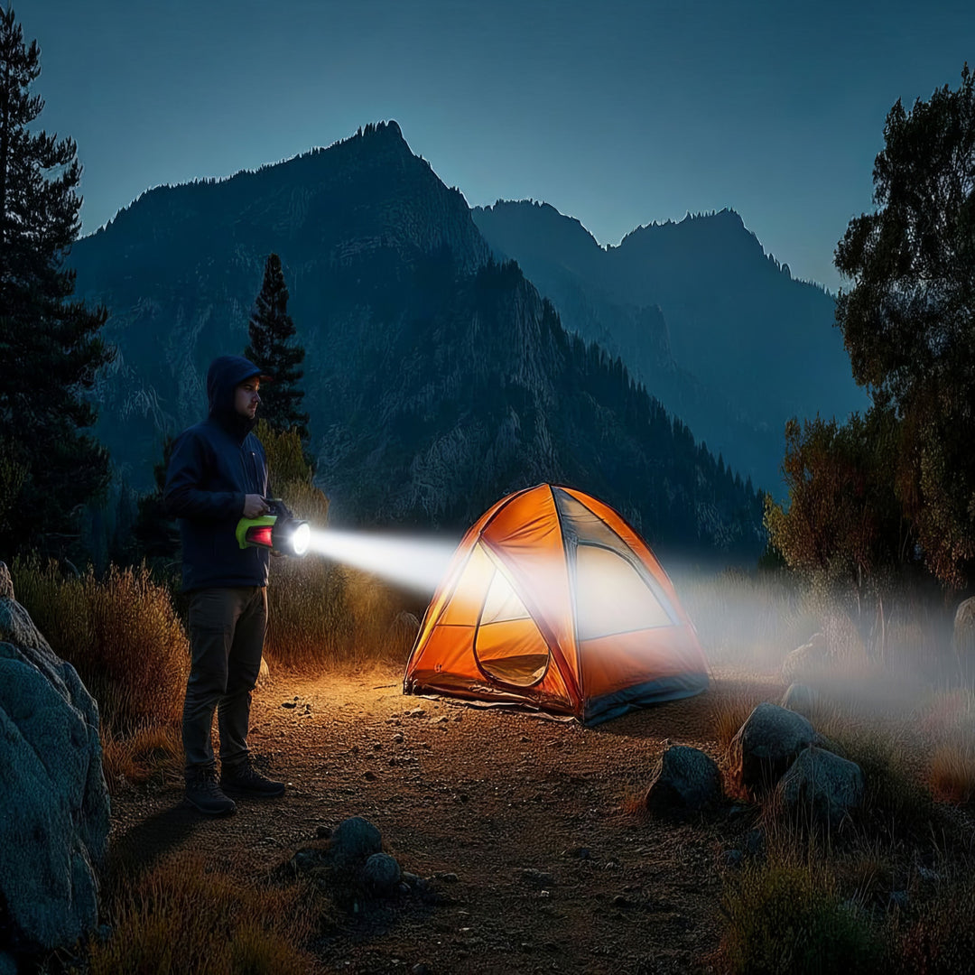 LED 3in1 Taschenlampe Wiederaufladbare Taschenlampe für Camping Outdoo – Euroelectronics DE