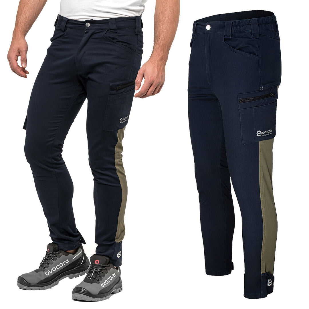 Avacore TUBBOS Bundhose in marineblau/oliv, Größe 52