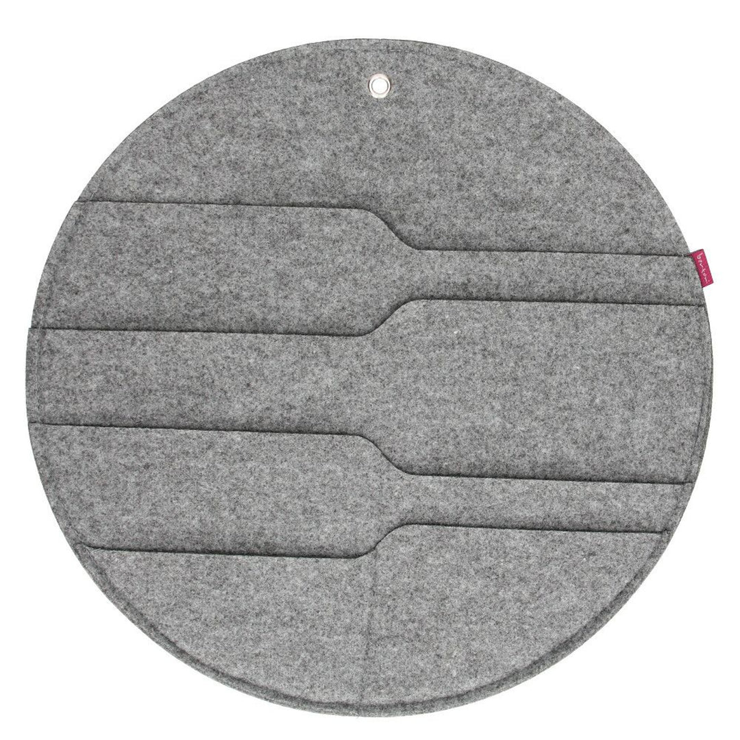 Bertoni Filz-Wandorganizer Circle XL Durchmesser 45 cm - grau, 4 Fächer