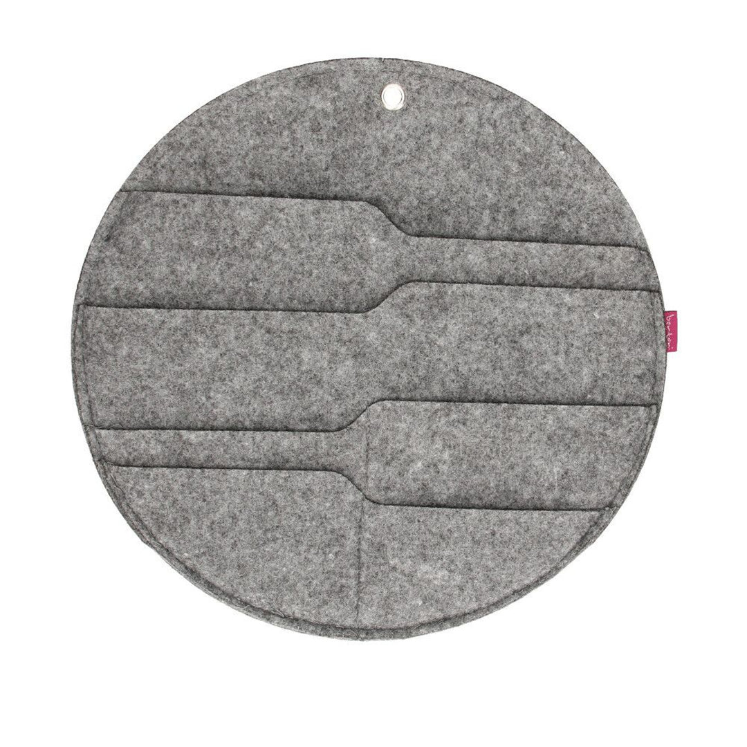 Bertoni Filz-Wandorganizer Kreis L Durchmesser 35 cm - grau, 4 Fächer