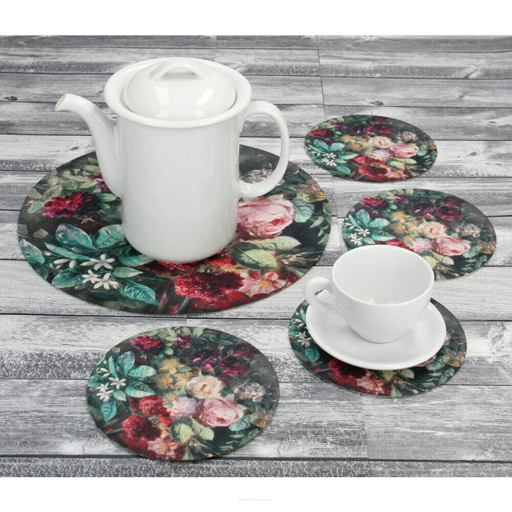 Satz runder Filz-Tischsets 1 + 4 - BUNCH