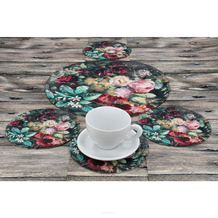 Satz runder Filz-Tischsets 1 + 4 - BUNCH