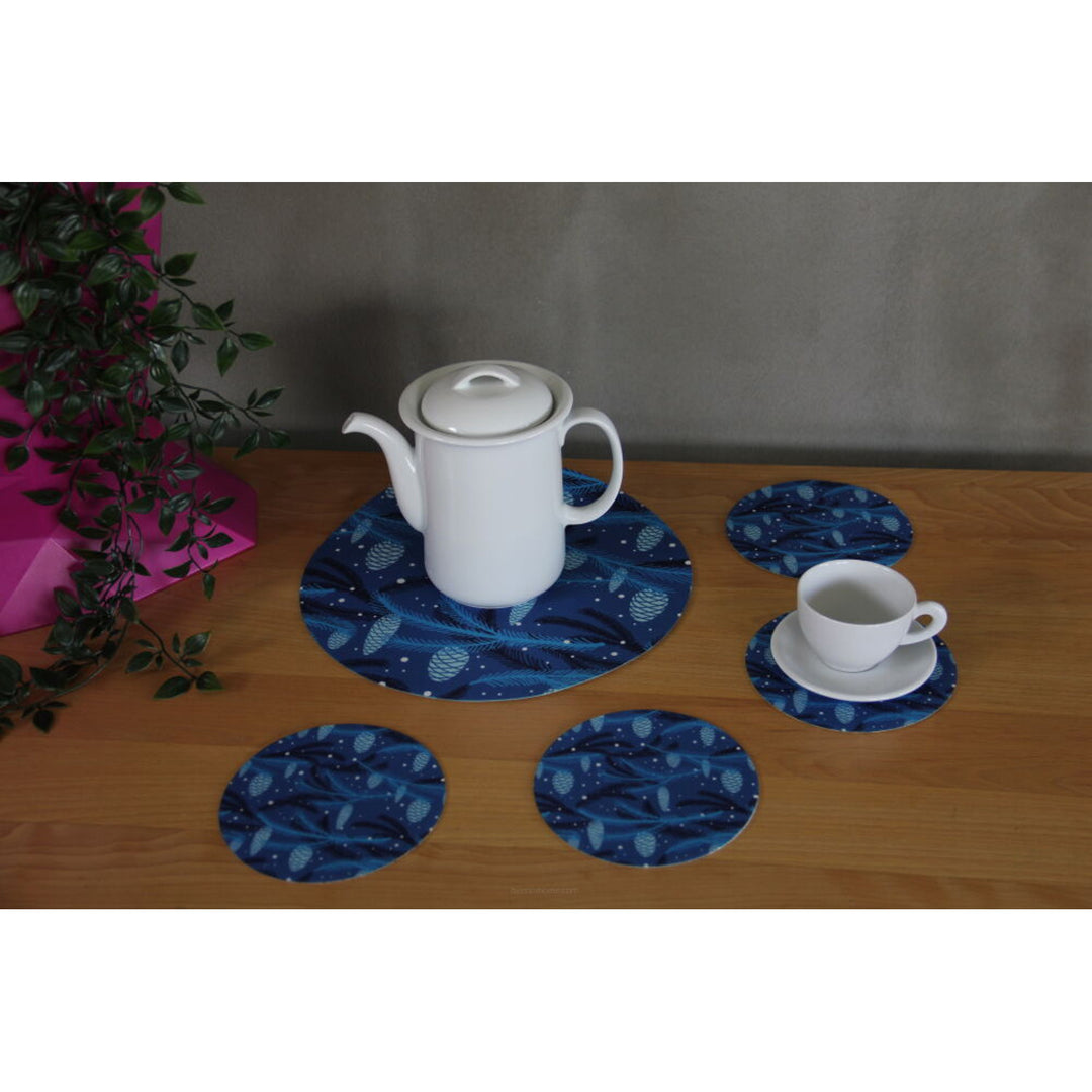 Rundes Filz-Tischset 1 + 4 - CONE