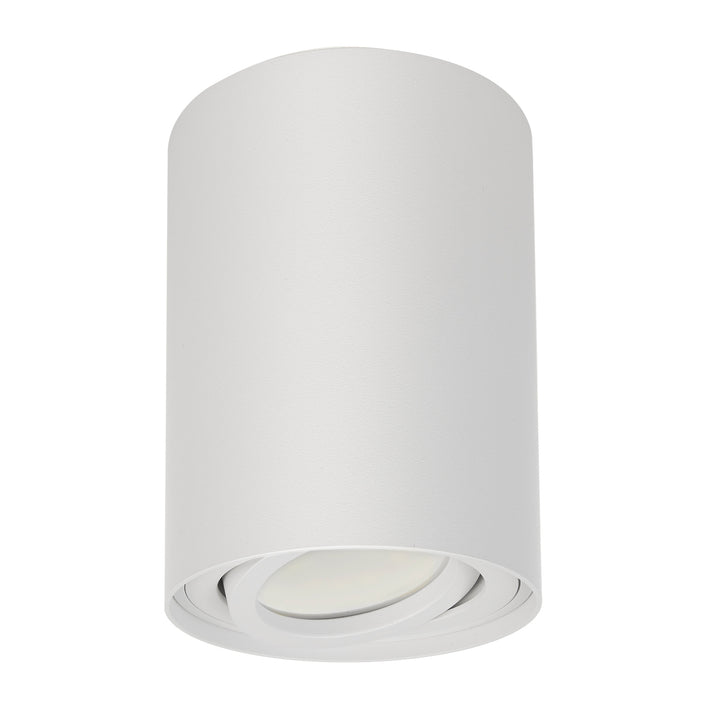 Maclean Runde Plafond Weiß MCE422 + LED-Lampe GU10 5W 4000K