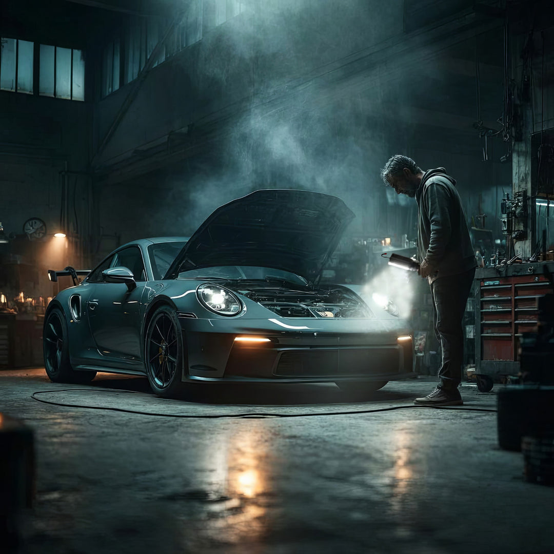 Maclean MCE307 Multifunktionales, Wiederaufladbares COB-Arbeitslicht mit Federklemme, Magnet und Haken 700 Lumen Inspektionslicht Werkstattlampe 360° Drehbar 2x Schaltmodi