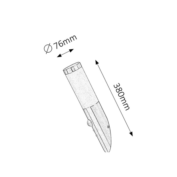AUSSENWANDLEUCHTE MIT BEWEGUNGSMELDER RABALUX INOX TORCH 8266
