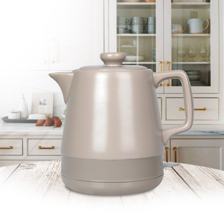 Maestro MR-071 Keramik-Wasserkocher, 1 l, beige, 1200 W, britischer Stecker