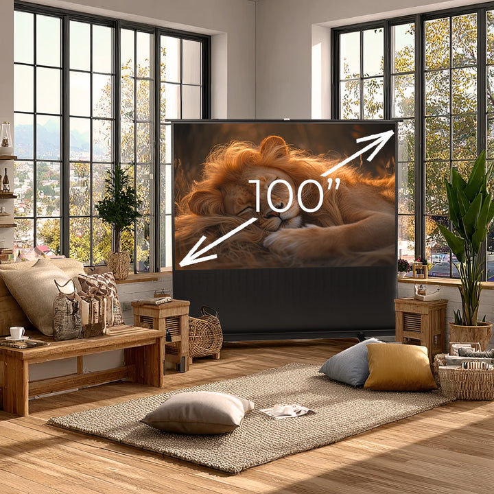 Tragbare Projektionswand Maclean, kompakt, Boden, 100", 16:9, MC-964