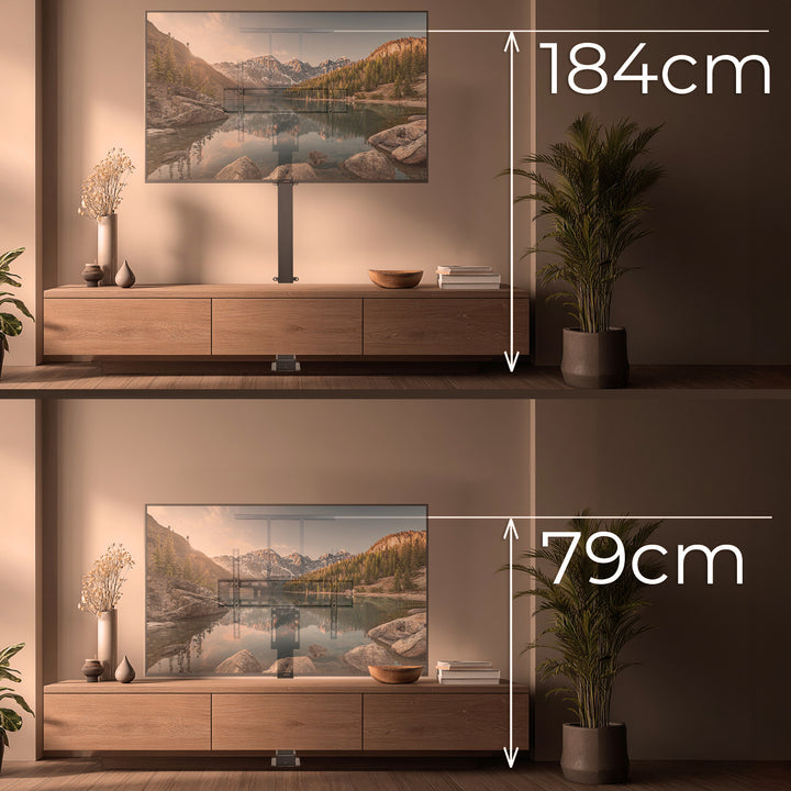 Elektrisch Höhenverstellbare TV Halterung, TUYA, 37''-80''', VESA 600x400, max 60kg, MC-866T