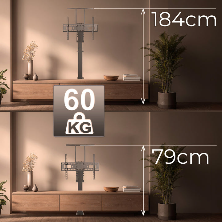 Elektrisch Höhenverstellbare TV Halterung, TUYA, 37''-80''', VESA 600x400, max 60kg, MC-866T