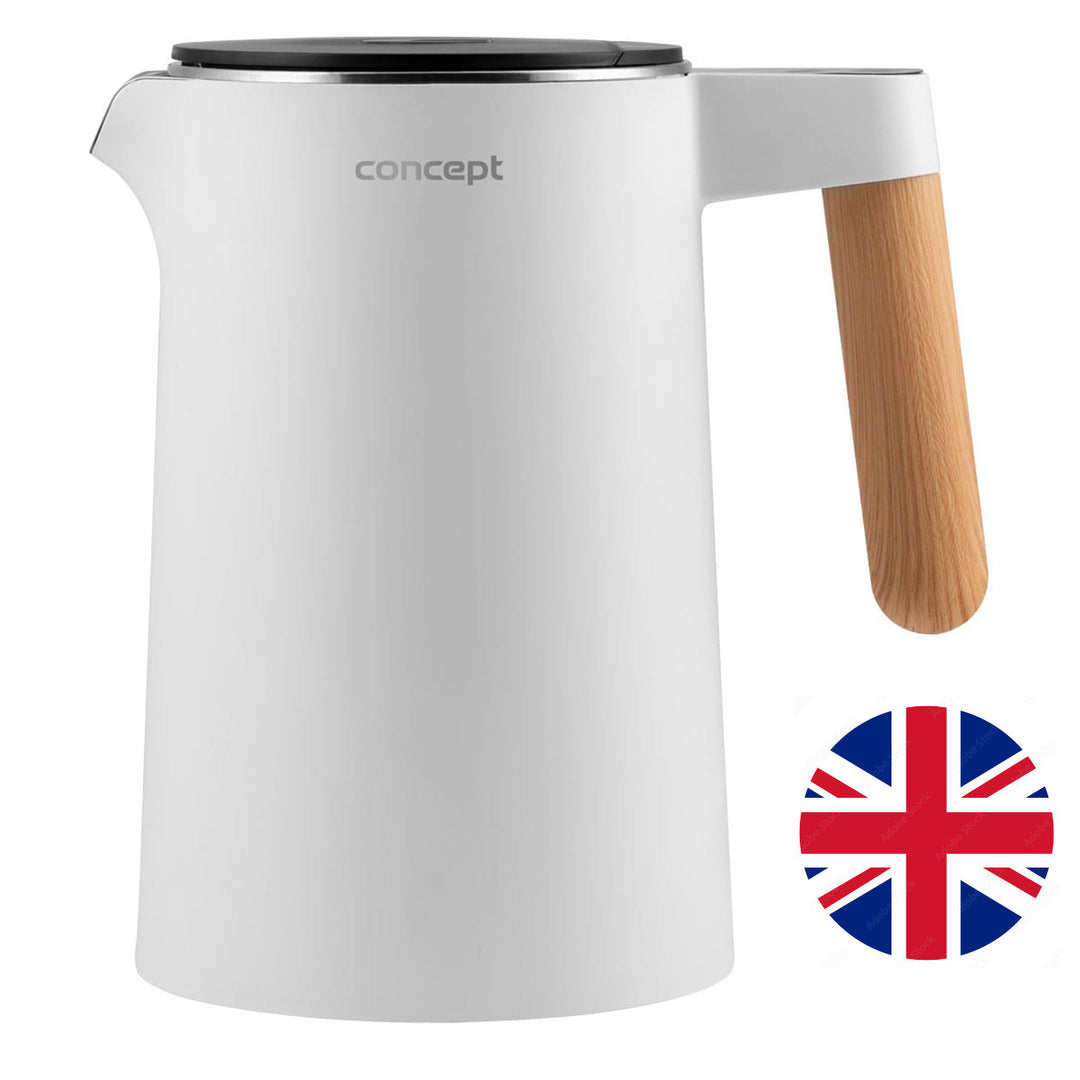Concept Salt&Pepper RK3300 weiß 1,5 l Nordic Style elektrischer Wasser – Euroelectronics DE