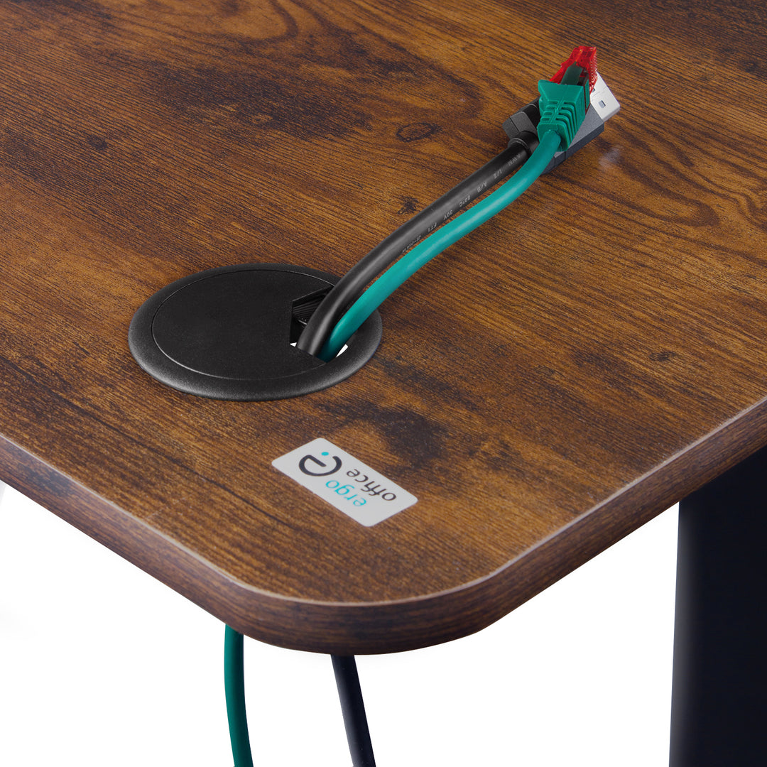 Schreibtisch Ergo Office elektrisch höhenverstellbar, für Stehen und Sitzen, max Höhe 114cm, ER-451
