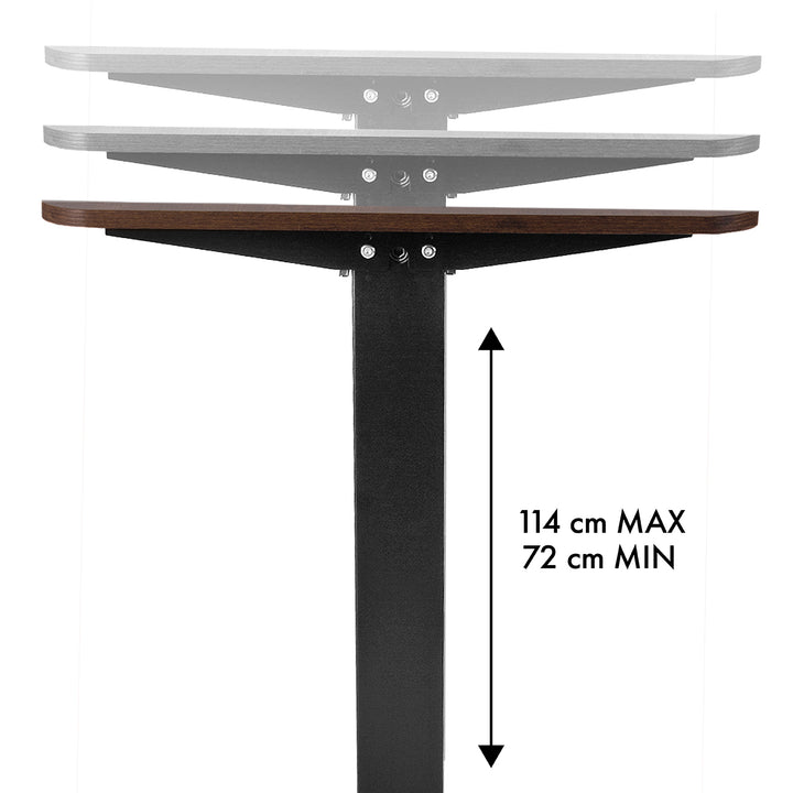 Schreibtisch Ergo Office elektrisch höhenverstellbar, für Stehen und Sitzen, max Höhe 114cm, ER-451