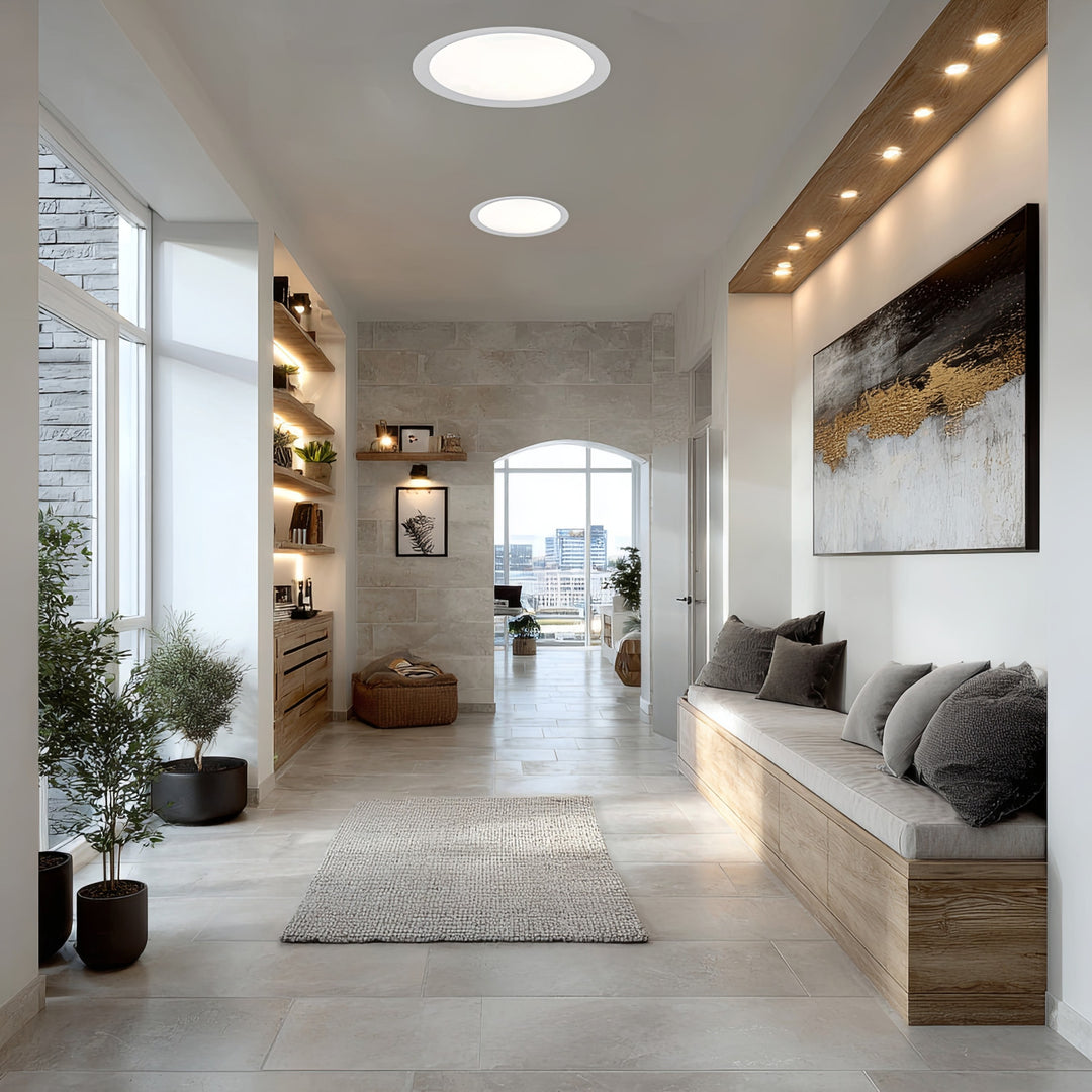 Maclean LED-Deckenpaneel, bündig montiert SLIM, 18W, Neutralweiß 4000K, 170*26mm, 1900 lm, MCE372 R