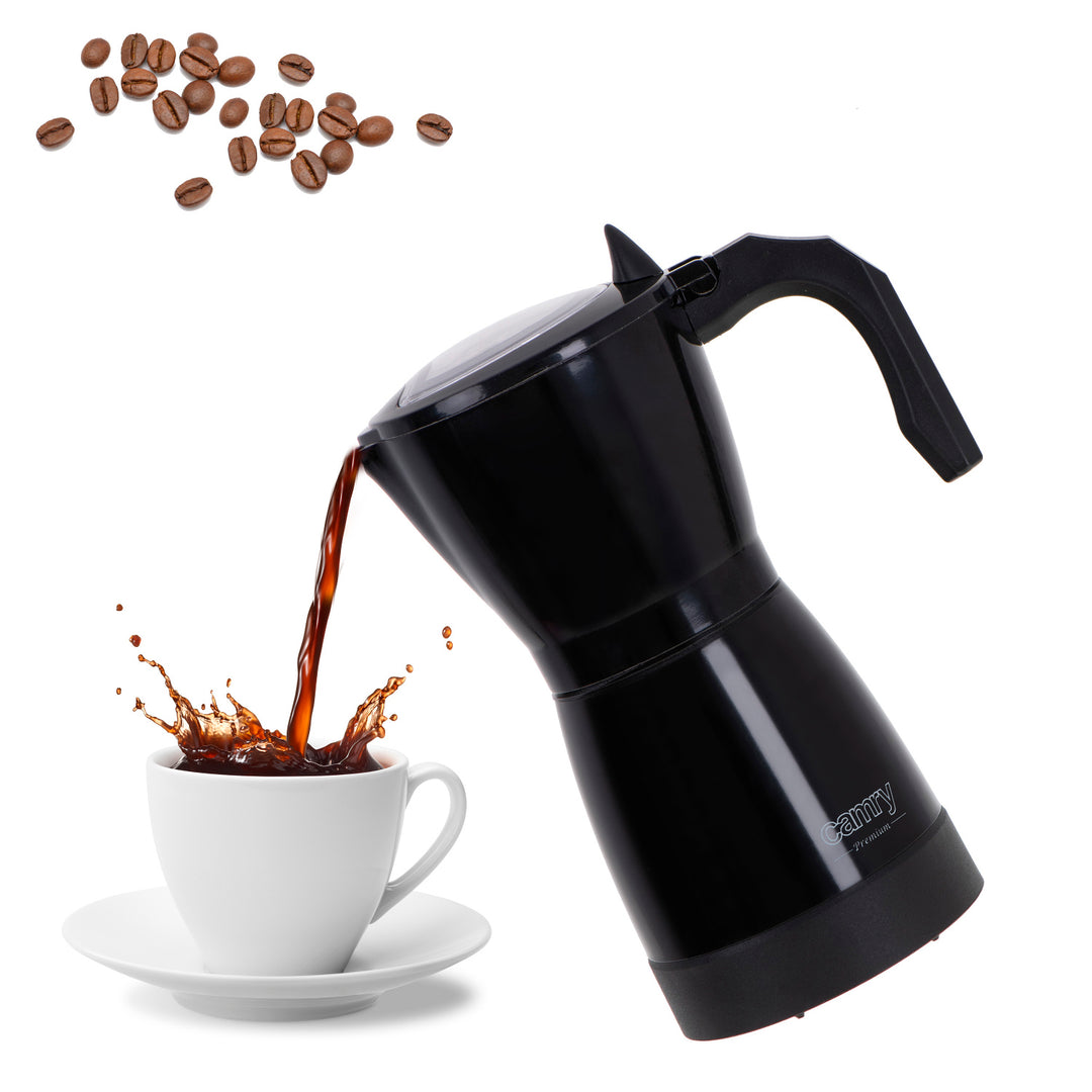 Moka Camry CR 4415B 300ml elektrische Kaffeemaschine für 6 Tassen Espresso