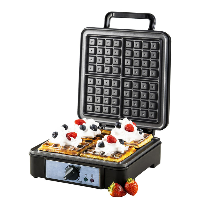 Waffeleisen Adler, für 4 Waffeln, Temperaturregelung, 1800W, AD 3049