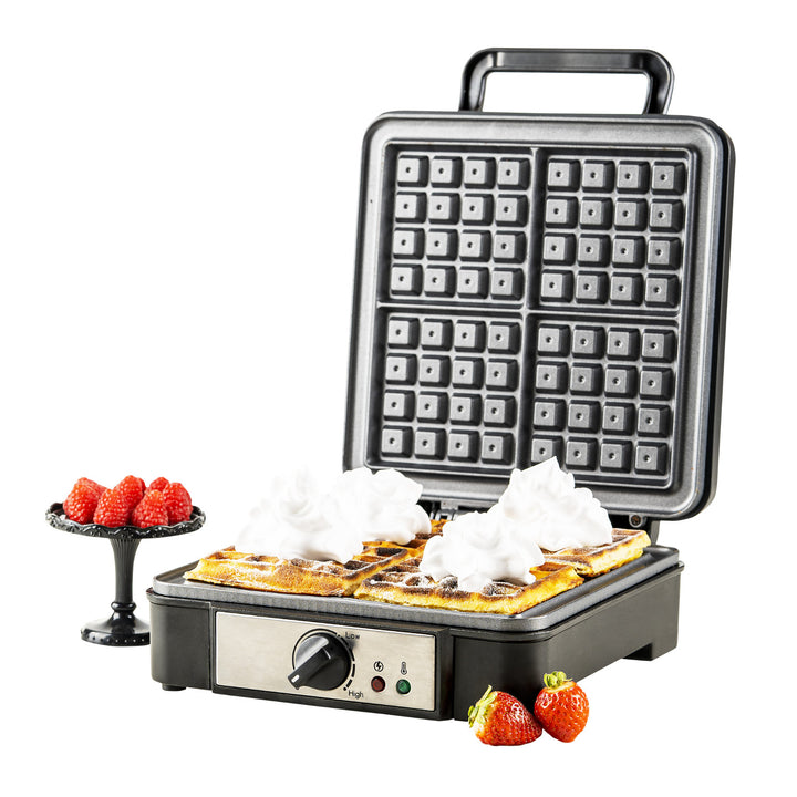 Waffeleisen Adler, für 4 Waffeln, Temperaturregelung, 1800W, AD 3049