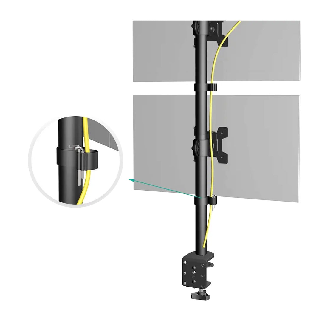 Maclean Monitorhalterung, max VESA 100x100, 13-27", 9kg, MC-966