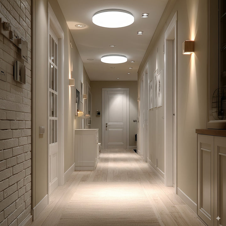 Maclean LED-Sensor-Deckenleuchte, Mikrowellensensor 5,8GHz, 4000K, 12W, 950lm, IP44, MCE347