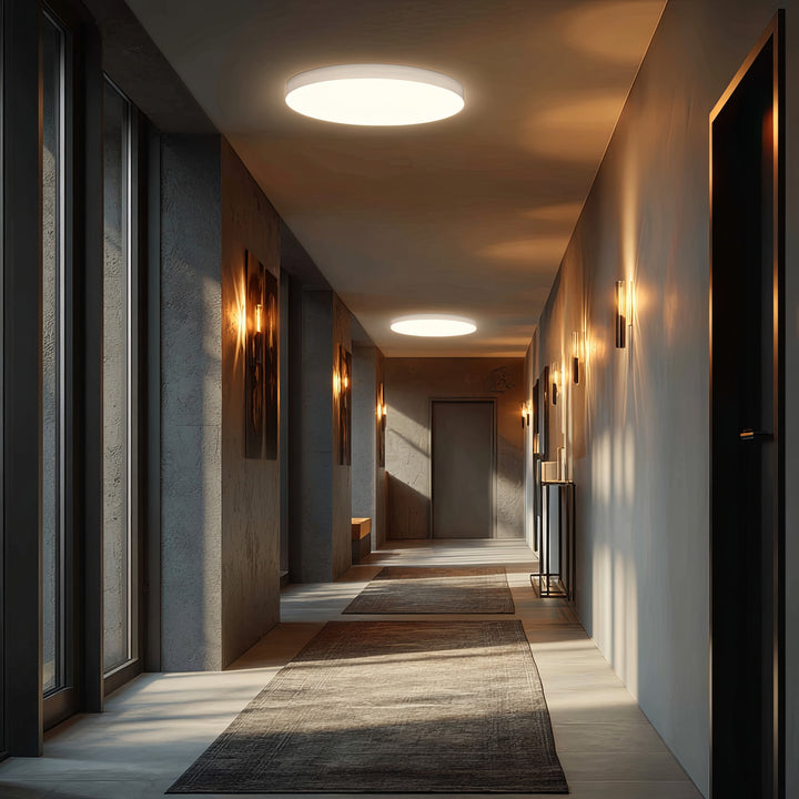 Maclean LED-Sensor-Deckenleuchte, Mikrowellensensor 5,8GHz, 4000K, 12W, 950lm, IP44, MCE347