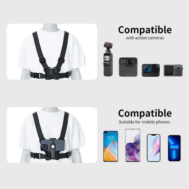 Maclean Sports Phone Harness, universal, für Handy, Kamera, GoPro und andere Kameras, schwenkbare Halterung, MC-294