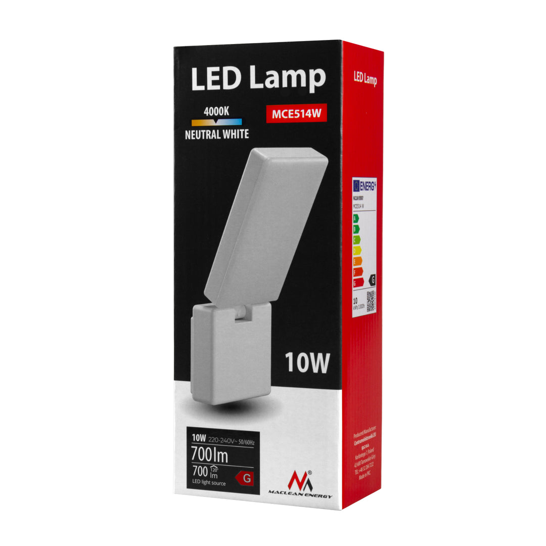 Maclean LED-Lampe MCE514 W 10W 700lm IP65 neutralweiß 4000K