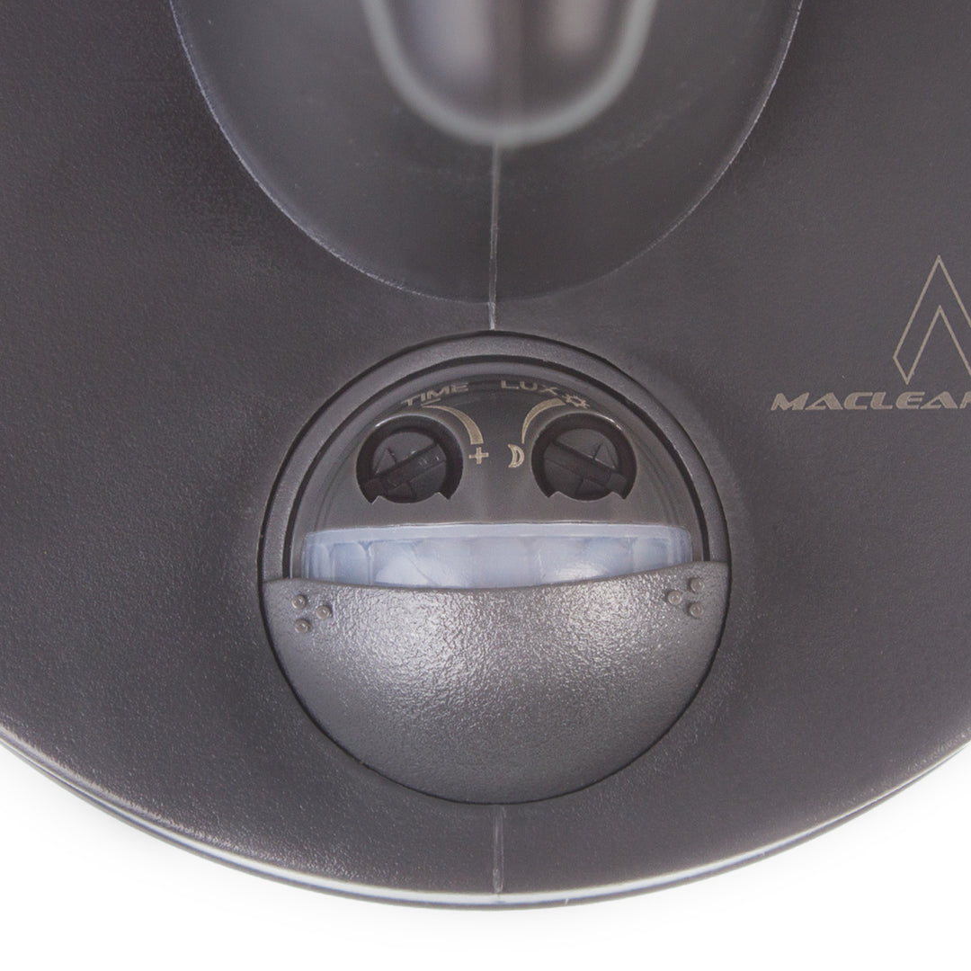 Wandleuchte mit Sensor Maclean MCE518 GR 1xE27 grau IP65 max 60W