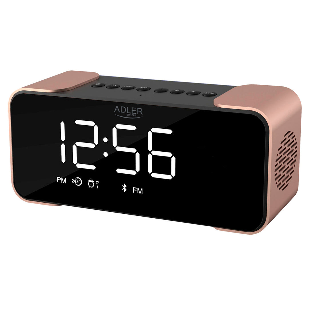 Adler AD 1190 Copper kabelloser Radiowecker mit LED-Display und Bluetooth-Funktion