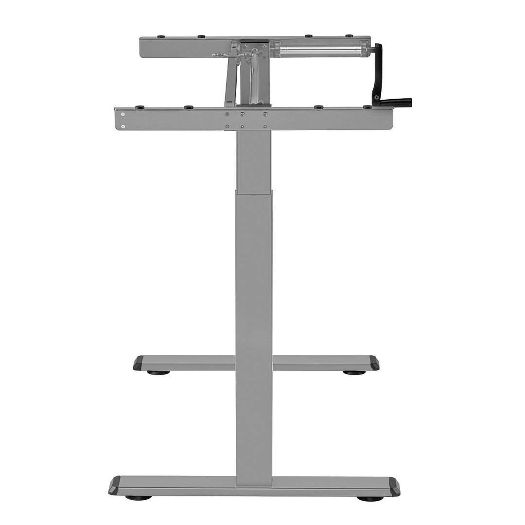 Maclean-Schreibtisch, manuelle Höhenverstellung, ohne Platte, zum Stehen und Sitzen, max. 60kg, max. Höhe 120cm, MC-790NG