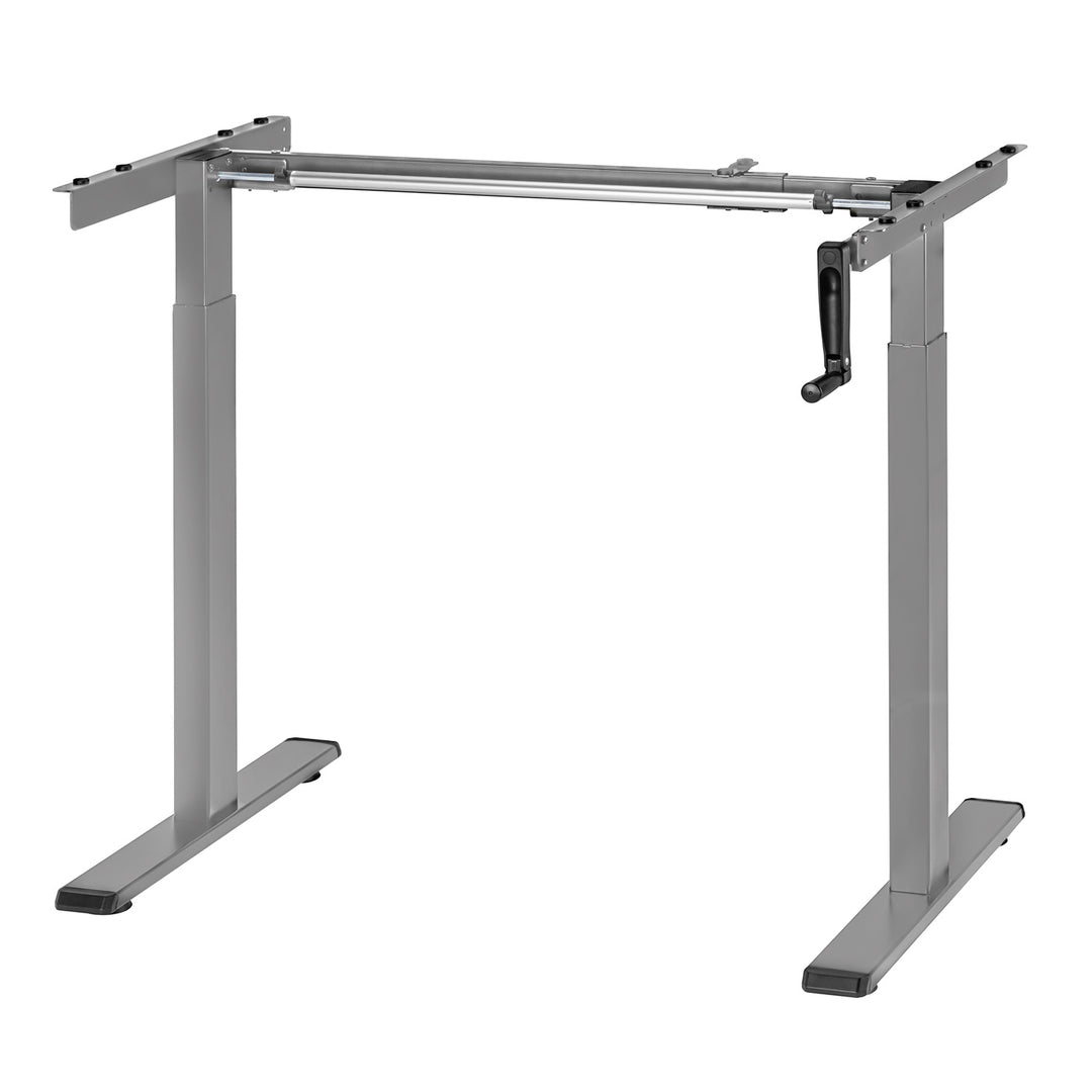 Maclean-Schreibtisch, manuelle Höhenverstellung, ohne Platte, zum Stehen und Sitzen, max. 60kg, max. Höhe 120cm, MC-790NG