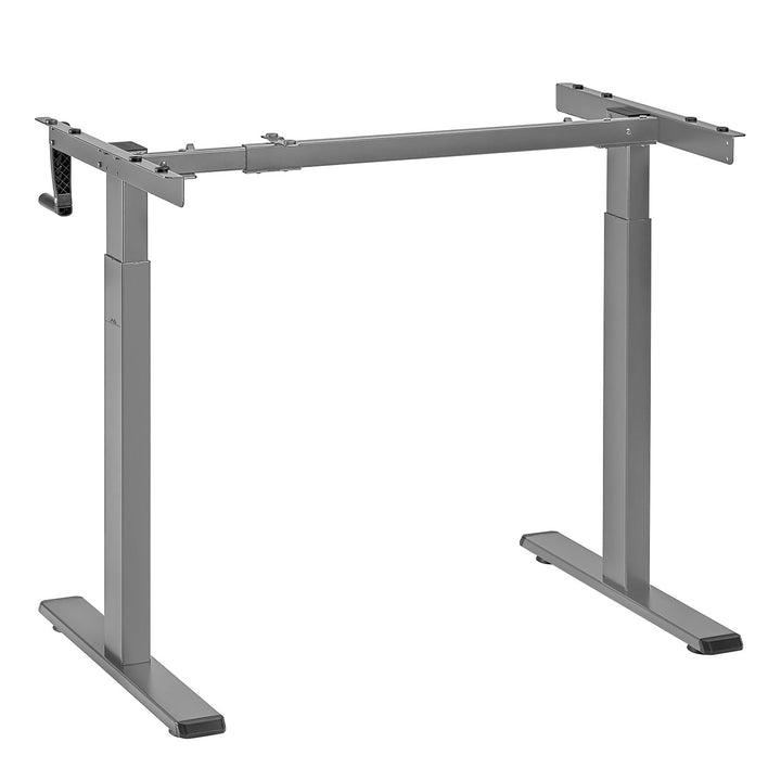 Maclean-Schreibtisch, manuelle Höhenverstellung, ohne Platte, zum Stehen und Sitzen, max. 60kg, max. Höhe 120cm, MC-790NG