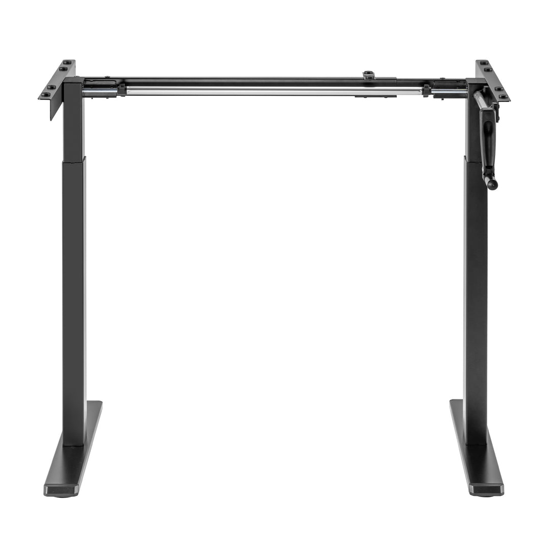 Maclean Schreibtisch, manuelle Höhenverstellung, ohne Platte, zum Stehen und Sitzen, max. 60kg, max. Höhe 120cm, MC-790NB