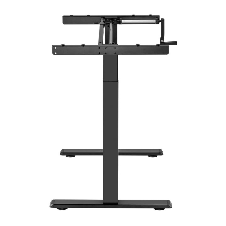Maclean Schreibtisch, manuelle Höhenverstellung, ohne Platte, zum Stehen und Sitzen, max. 60kg, max. Höhe 120cm, MC-790NB