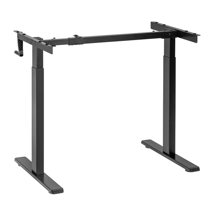Maclean Schreibtisch, manuelle Höhenverstellung, ohne Platte, zum Stehen und Sitzen, max. 60kg, max. Höhe 120cm, MC-790NB