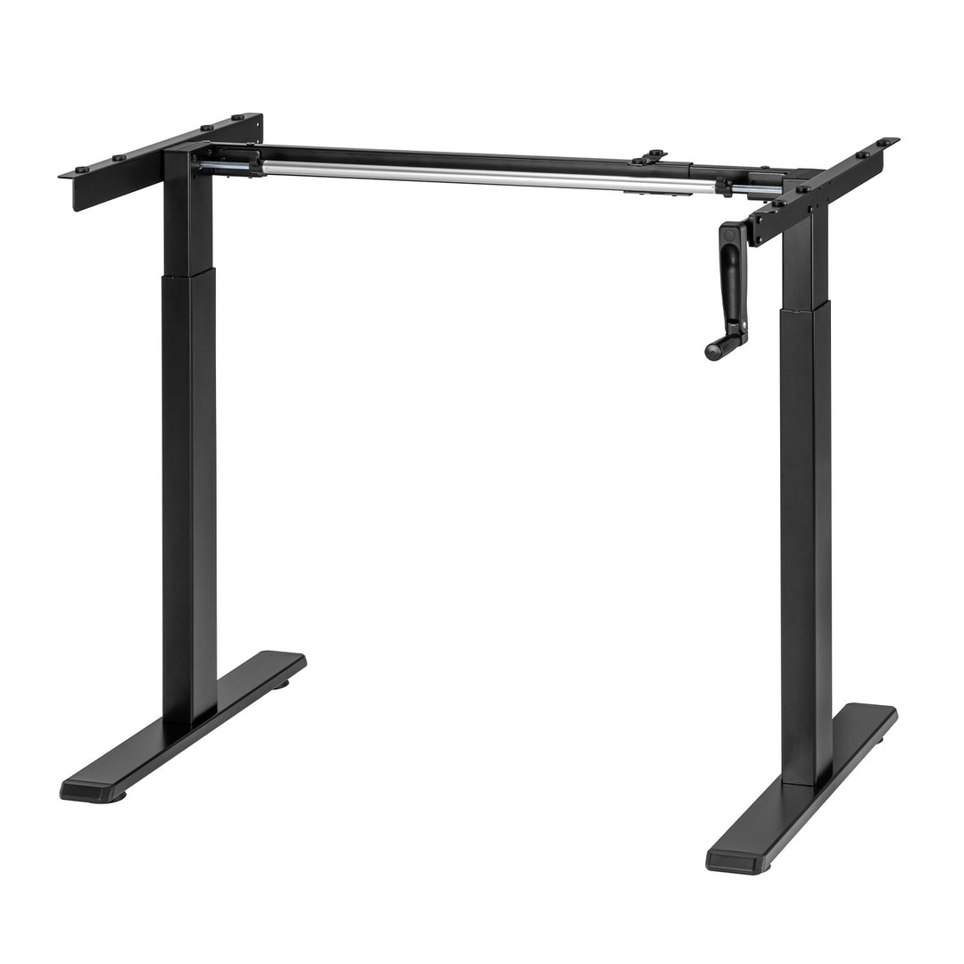 Maclean Schreibtisch, manuelle Höhenverstellung, ohne Platte, zum Stehen und Sitzen, max. 60kg, max. Höhe 120cm, MC-790NB
