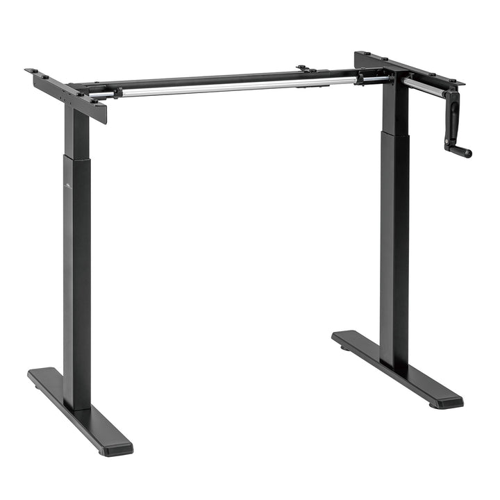 Maclean Schreibtisch, manuelle Höhenverstellung, ohne Platte, zum Stehen und Sitzen, max. 60kg, max. Höhe 120cm, MC-790NB