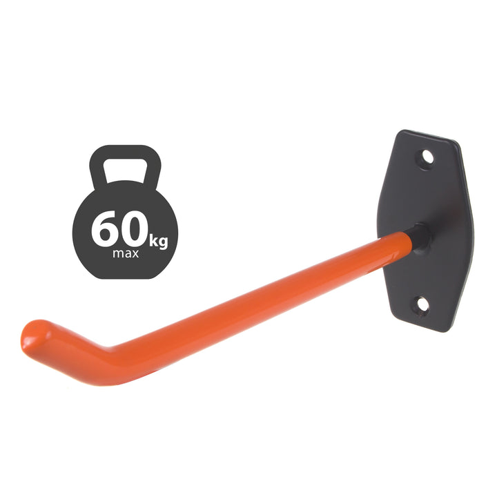 Satz mit 4 Maclean Wandhalterungen, für Reifen, Räder, Leiter, Fahrrad, Stahl, max. Belastung 60kg/1 Halterung, MC-437
