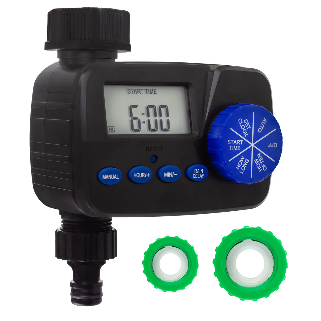 GreenBlue elektronische Bewässerungssteuerung, Programmiergerät, Stromversorgung 2x1,5V AA, GB390