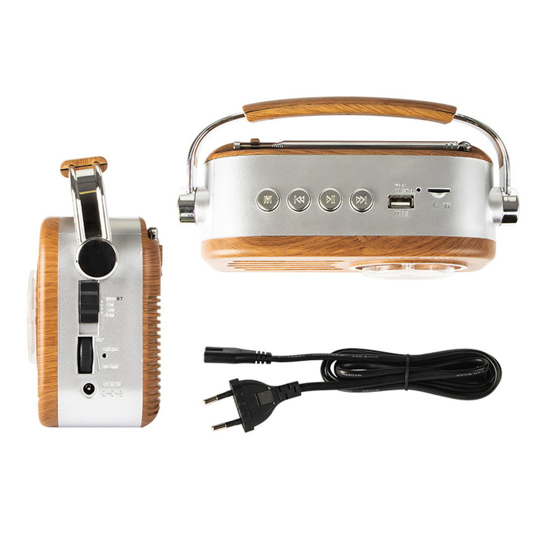 Tragbares analoges AM/FM-Bluetooth-Radio RA3 Batterie- und Netzstromversorgung Blow