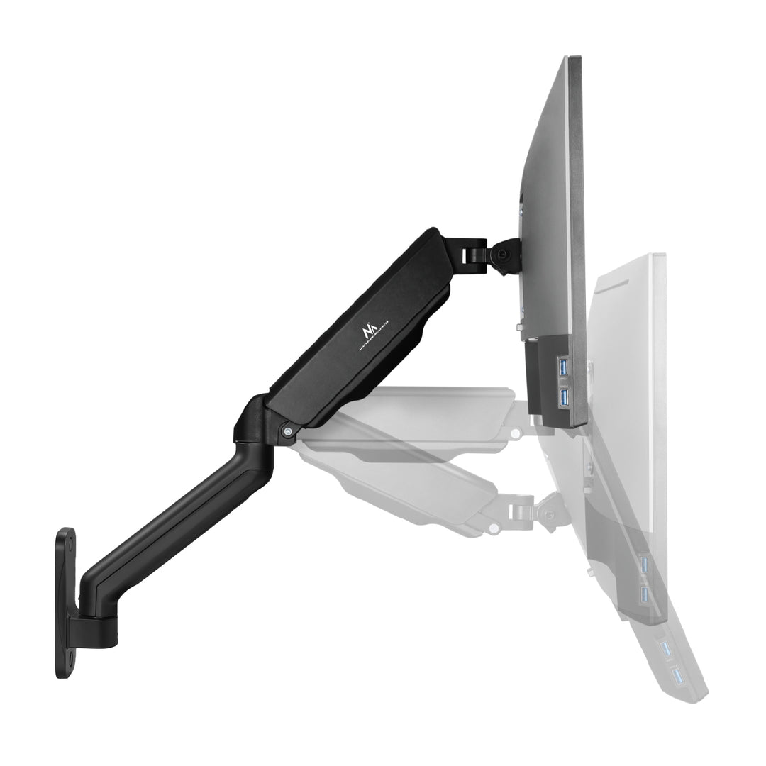 Maclean Doppelarm-Monitor-Wandhalterung, 17-32", 9kg max, MC-332