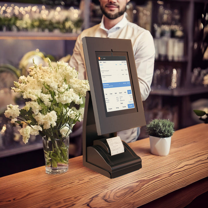 Maclean POS-Ständer für Tablet und Fiskaldrucker, 1kg max, MC-336