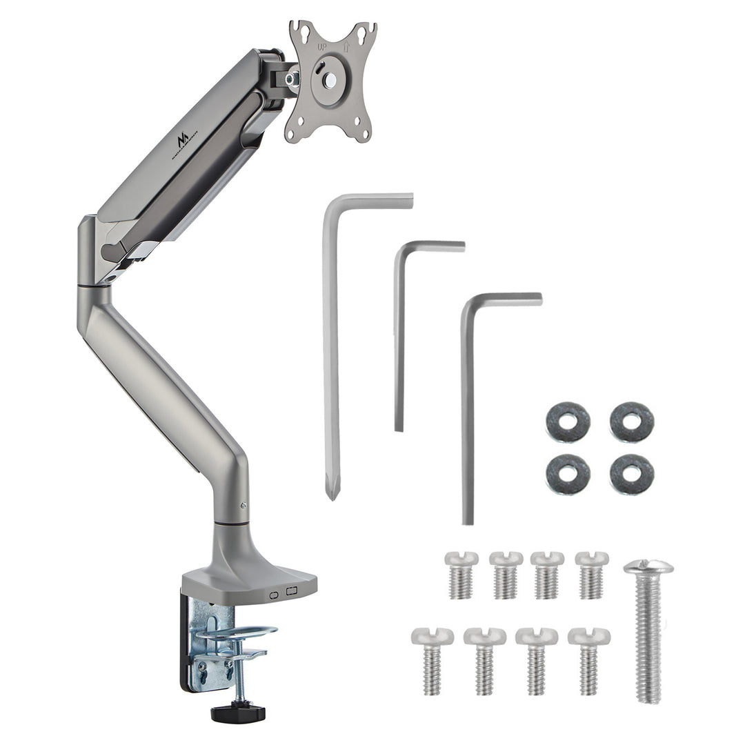 Maclean Monitorhalterung, Doppelarm, mit Gasfeder, 17"-45", 16 kg, MC-969