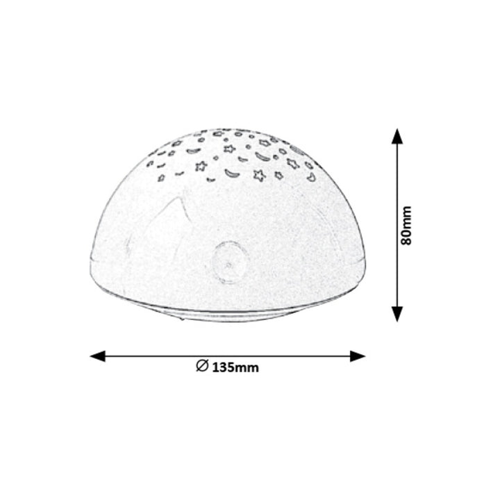 Rabalux Lampe, dekorativ, mit Vorsprüngen, 0,5W, Lina