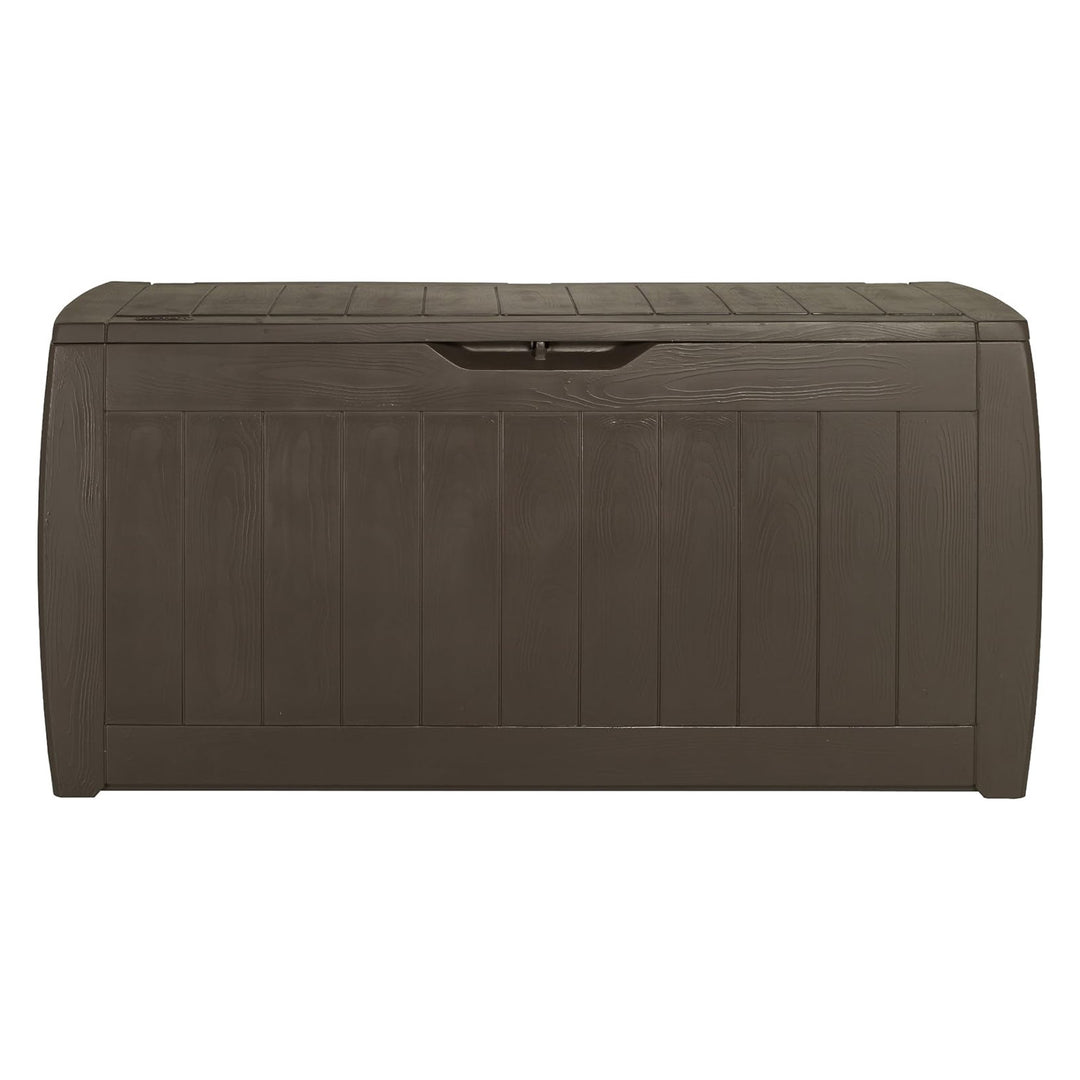 Keter Gartenbox, Aufbewahrungsbox, Fassungsvermögen 270l, braun, Hollywood