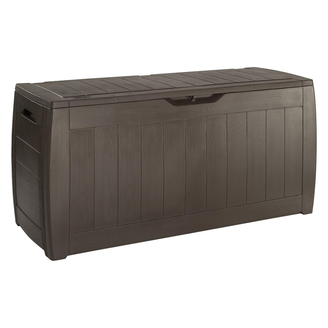Keter Gartenbox, Aufbewahrungsbox, Fassungsvermögen 270l, braun, Hollywood